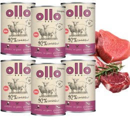 Zestaw OLLO PUSZKA PIES UMAMI JAGNIĘCINA I WOŁOWINA 6X850G