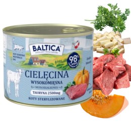 BALTICA Cielęcina 185g karma mokra monobiałkowa dla kota