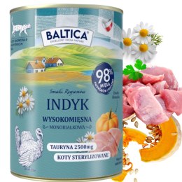 BALTICA SMAKI REGIONÓW Kot dorosły Indyk 400g