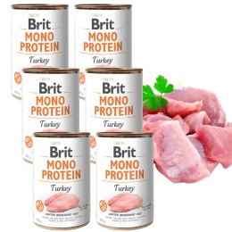 BRIT Mono Protein Turkey Indyk 6x400g monobiałkowy indyk