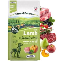 Baltica Jagnięcina M/L 9kg karma dla psa sucha Natural Balance