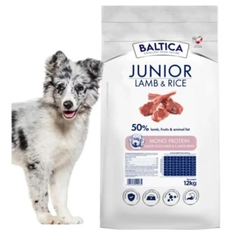 Baltica Nutraceutic Junior Lamb&Rice 12kg Jagnięcina dla szczeniąt