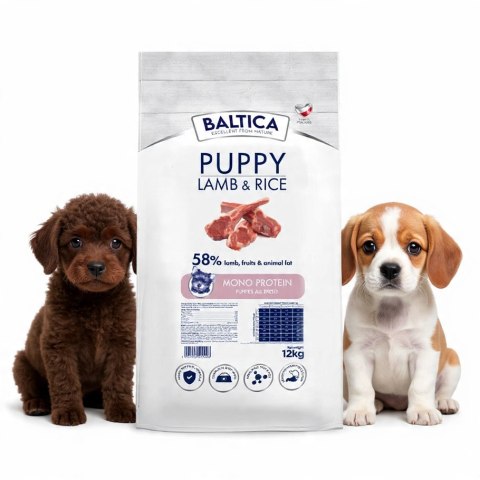 Baltica Puppy LAMB&RICE 12kg Sucha Karma dla Szczeniąt