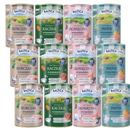 Baltica karma dla kota 12x400g zestaw 4 smaki mokra bez zbóż