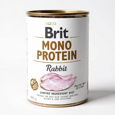 Brit MonoProtein Rabbit 400 monobiałkowy królik monoproteinowy ALERGIK