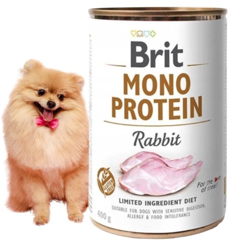 Brit MonoProtein Rabbit 400 monobiałkowy królik monoproteinowy ALERGIK