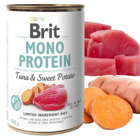 Brit MonoProtein Tuna& Sweet Potato 400 monobiałkowy tuńczyk dla alergika