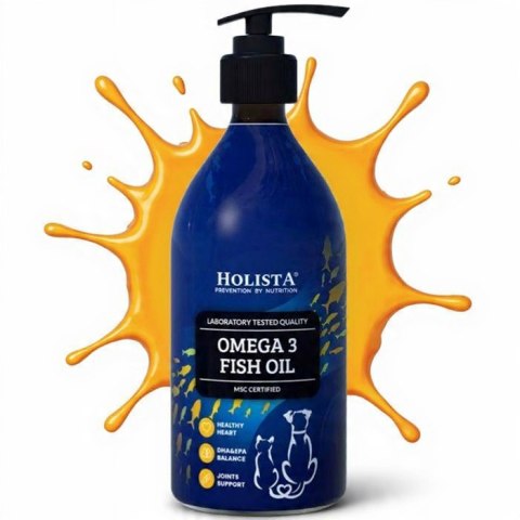 HolistaPets Omega3 Fish Oil 500ml olej z ryb