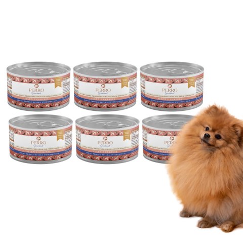 KARMA MOKRA DLA PSA PERRO Gourmet Jeleń z cukinią 6x200g monobiałkowa