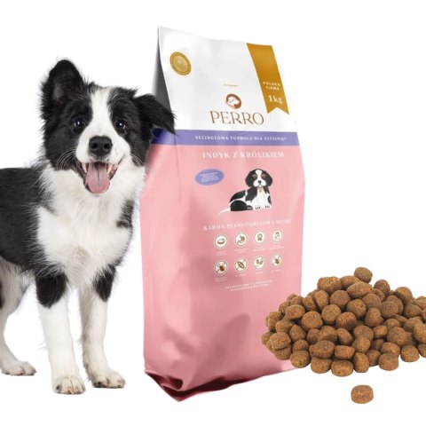 PERRO JUNIOR Indyk z królikiem dla szczeniąt 9 kg