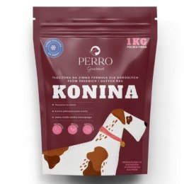 PERRO Konina 1kg Karma dla Psa Tłoczona na Zimno Bezzbożowa M/L