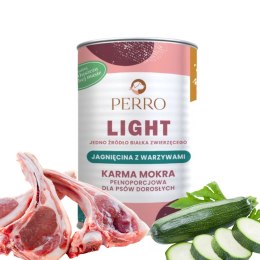 PERRO LIGHT Jagnięcina z warzywami PERRO 400g monobiałkowa