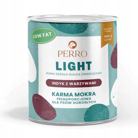 PERRO LIGHT ZESTAW WSZYTKICH SMAKÓW 12X800 JAGNIĘCINA JELEŃ KACZKA INDYK