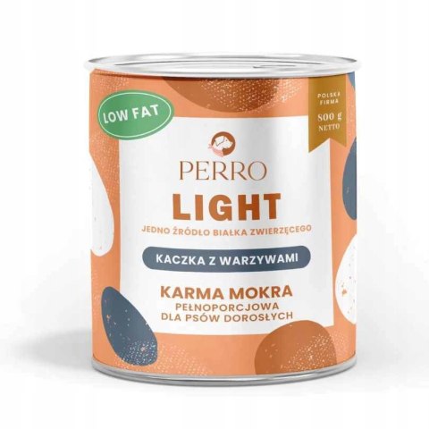 PERRO LIGHT ZESTAW WSZYTKICH SMAKÓW 12X800 JAGNIĘCINA JELEŃ KACZKA INDYK