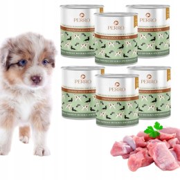 PERRO dla szczeniąt JAGNIĘCINA CUKINIA 6x800 g junior