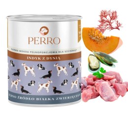 Perro JUNIOR Indyk z dynią dla szczeniąt 800g