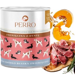 Perro Jagnięcina z dynią dla psów dorosłych 800g Monoproteinowa karma mokra