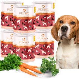 Perro Kaczka z Marchewką 6x800g