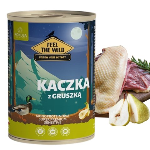 Pokusa Feel The Wild kaczka z gruszką mokra karma dla psa 400g