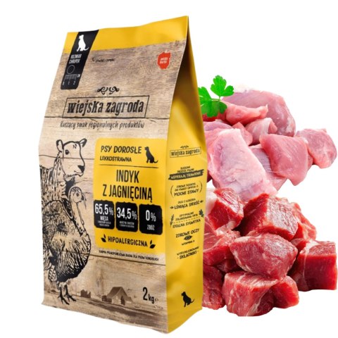 Wiejska Zagroda Karma indyk z jagnięciną M 2kg