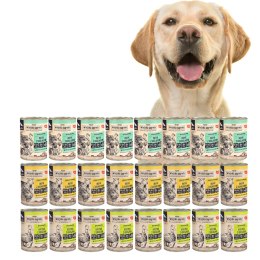 Wiejska Zagroda MIX SMAKÓW Indyk z królikiem z jagnięciną 24x400g Wywkintna Hipoalericzna