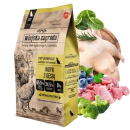 Wiejska Zagroda indyk z gęsią 9kg hipoalergiczna karma dla psa