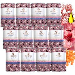 ZESTAW PERRO Gourmet Królik z marchewką dla psów dorosłych 12X400g