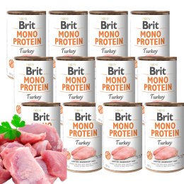 Zestaw BRIT Mono Protein Turkey Indyk 12x400g monobiałkowy indyk