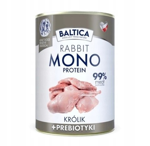 Baltica Nutraceutic 12x400 MONOBIAŁKOWA lamb rabbit venison ZESTAW