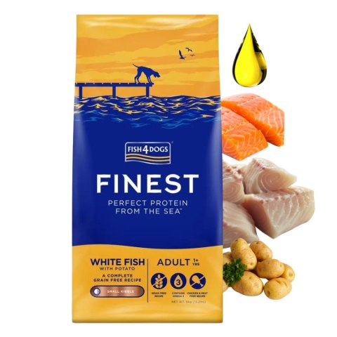 Fish4Dogs Finest White Fish pies dorosły mała rasa 6 KG