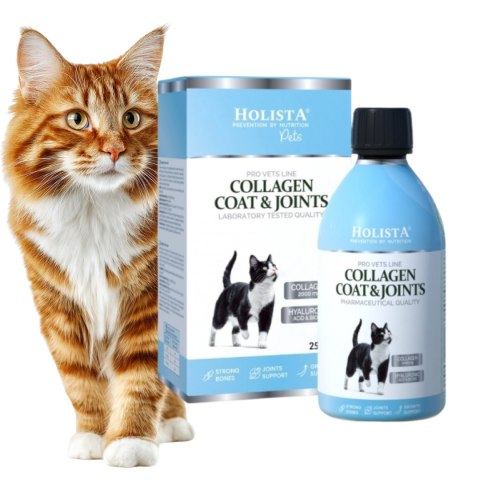 Holista COLLAGEN COAT & JOINTS Kolagen dla kotów na sierść i stawy 100 ml