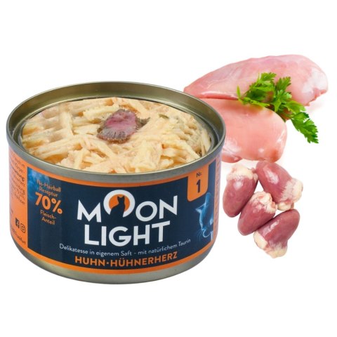 MOONLIGHT DINNER Nr1 PUSZKA DLA KOTA KURCZAK I SERCA KURCZAKA 80g