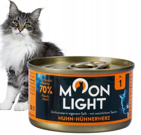 MOONLIGHT DINNER Nr1 PUSZKA DLA KOTA KURCZAK I SERCA KURCZAKA 80g