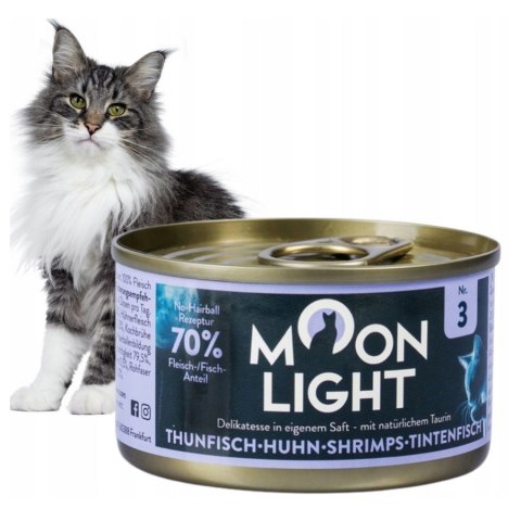 MOONLIGHT DINNER Nr3 PUSZKA W DLA KOTA TUŃCZYK KURCZAK KAŁAMARNICA 80g