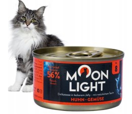 MOONLIGHT DINNER Nr8 Puszka DLA KOTA KURCZAK I WARZYWA W GALARETCE 80g