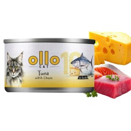 Ollo Cat nr 10 Tuna witch Cheese in broth 70g