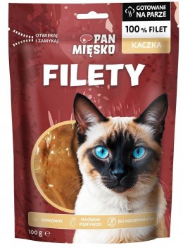 PAN MIĘSKOPrzysmak dla kota Filety Kaczka 100g