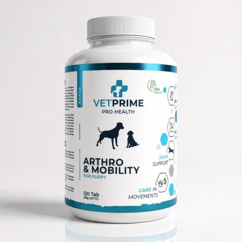 VetPrime Puppy na stawy 120 tabl - zdrowy rozwój szczeniaka