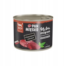 PAN MIĘSKO Wieprzowina z Jeleniem 200G Karma dla kota Puszka