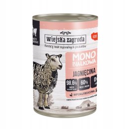 Wiejska Zagroda dla kota Monoprotein 12x400 puszki KACZKA JAGNIĘCINA MIX