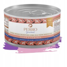 KARMA MOKRA DLA PSA PERRO Gourmet Jeleń z cukinią 200g