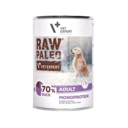 Raw Paleo MONOPROTEIN DUCK Kaczka Adult Can 400g puszka dla alergika