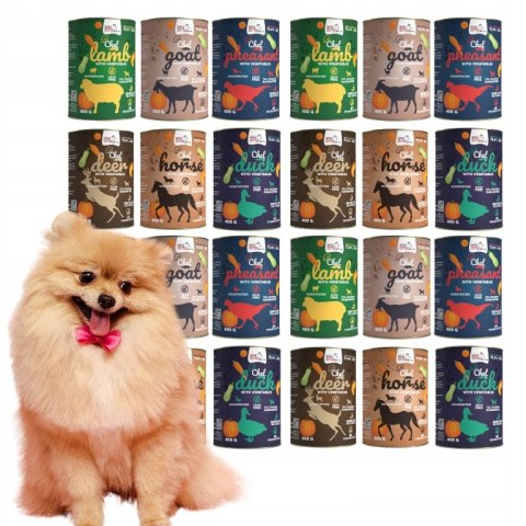 Syta Micha CHEF ZESTAW MONOPROTEIN 24x400G MIX NAJLEPSZYCH SMAKÓW